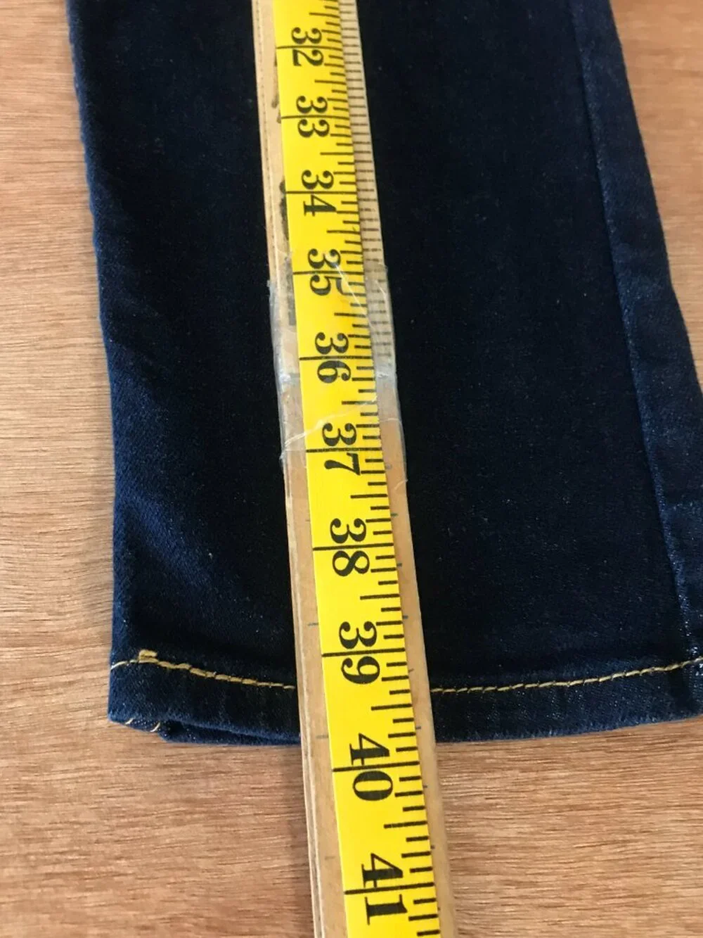 Levi's 512 Slim Fit Taper Jeans Men 36x28 Mid Rise Blue Dark Wash Stretch 19876